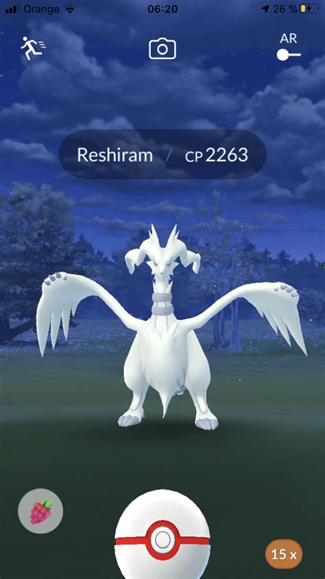 Reshiram fusion flare pokemon go