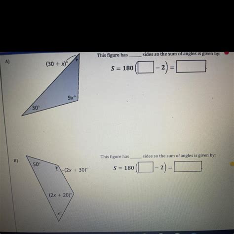 Free The Sum S Of The Angle Measures Of A Polygon With N Sides Can Be