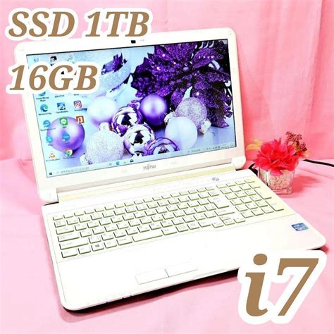 37高性能i7搭載サクサクssd1tb＆16gb 富士通ノートパソコン カメラ付 By メルカリ