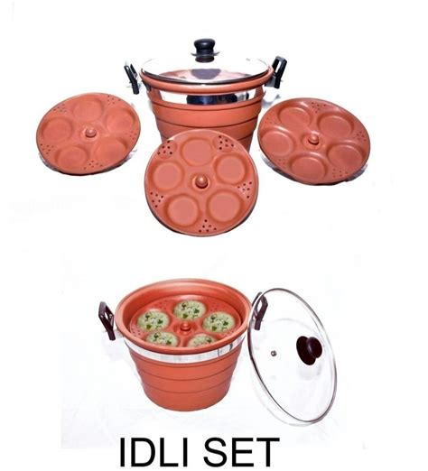 Mittikalaa Terracotta Clay Idli Set Capacity 15 Idlis At Rs 650set