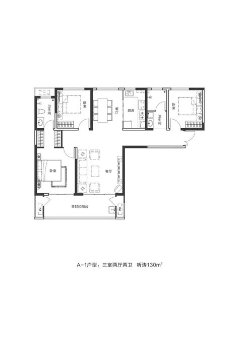 卓阳紫林观邸a—1户型图洛阳卓阳紫林观邸3室2厅2卫、1290平方米户型图 吉屋网