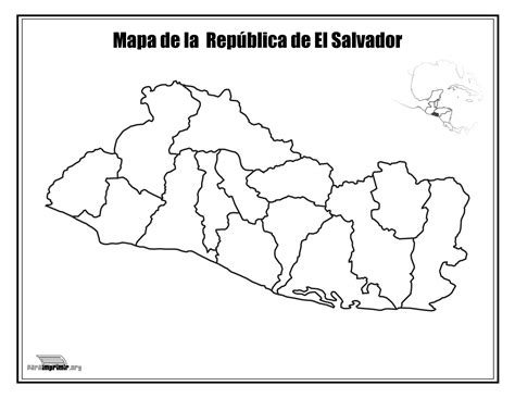 Mapa De El Salvador Con Sus Volcanes Para Colorear Imagui | Images and ...