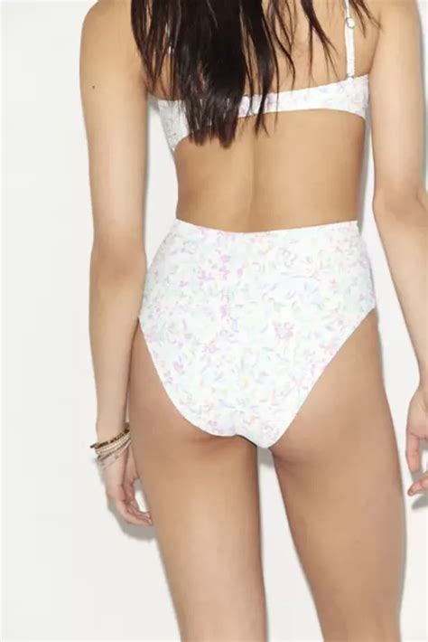 Urban Outfitters Billabong Sweet Oasis Tanlines Floral Bikini Bottom