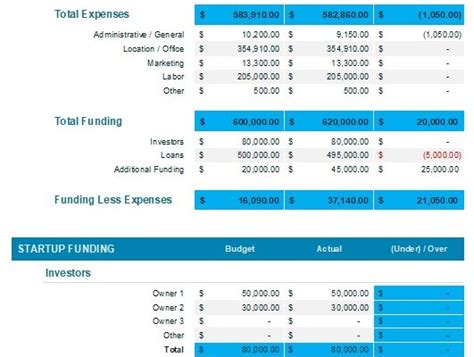 Collectibles Inventory Template Blue Layouts