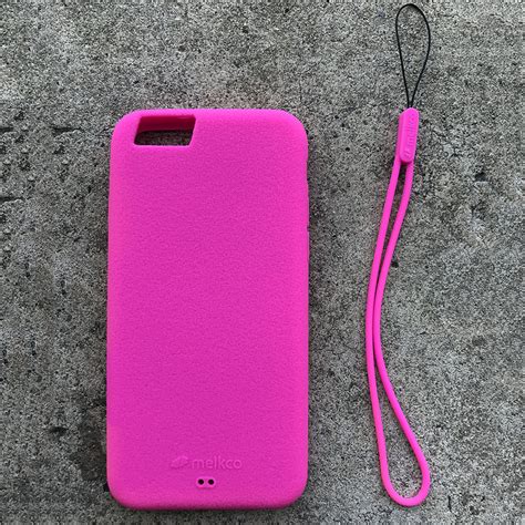 Melkco Silikonovy Case Wrist Strap For Apple Iphone 6 Pink