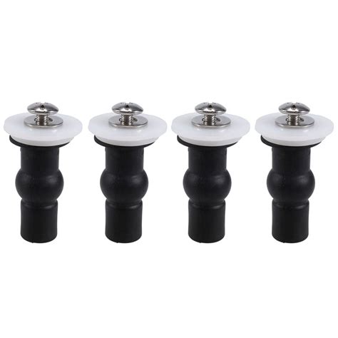 4 Pack Toilet Screws Toilet Hinges Expanding Rubber Top Nuts Screw