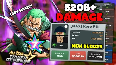 520b Damage W Buffed Zoro 7 Star In Material Orbs Farming All