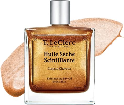 T LeClerc Huile Sèche Scintillante Corps et Cheveux 50ml Formule