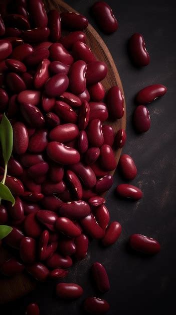 Premium Photo Organic Kidney Beans Legumes Vertical Background