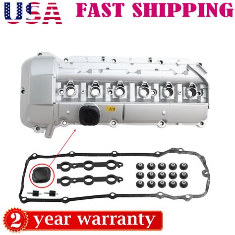 Aluminum Engine Valve Cover W Gasket For BMW M54 E46 325Ci 325i 330i