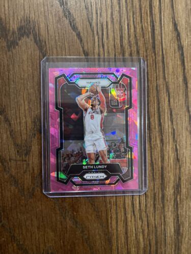 Panini Prizm Pink Ice Seth Lundy Rookie Atlanta Hawks Rc