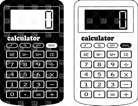 Calculator Clipart Outline Calculator Outline Transparent Free For