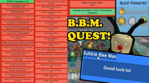 B B M Quest In Beesmas 2021 Bee Swarm Simulator YouTube