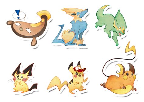 Some Pokemon Stickers By Applewaffles On Deviantart