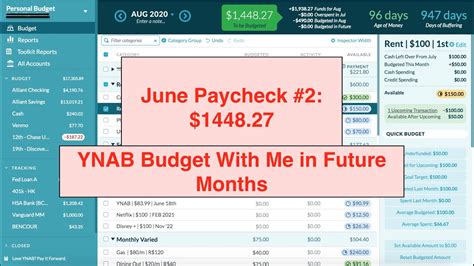 June Bi Weekly Paycheck Budget With Me In Future Months Using Ynab