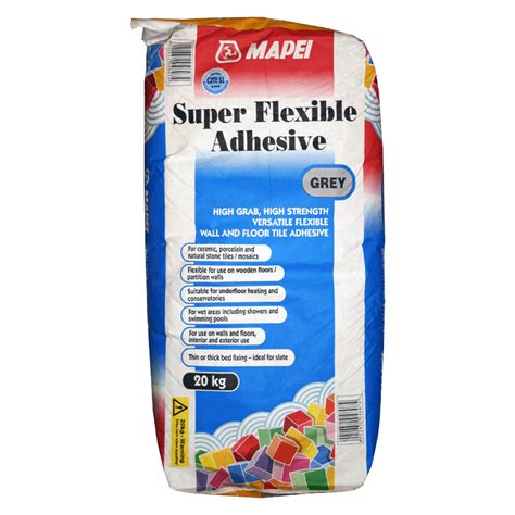 Mapei Super Flexible Grey S Tile Adhesive Kg Spacers Showrooms