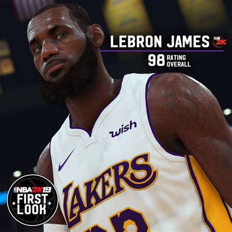 Latest NBA 2K19 Screenshot Features Cover Player LeBron James - NLSC