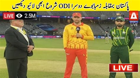 Pakistan Vs Zimbabwe 2nd ODI Live Match PAK Vs ZIM Watch Live Pak