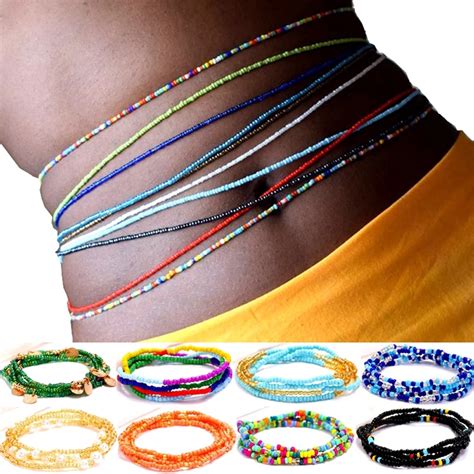 1pc Sexy Bikini Bohemia Beads Waist Chain Necklace Bracelet Anklets