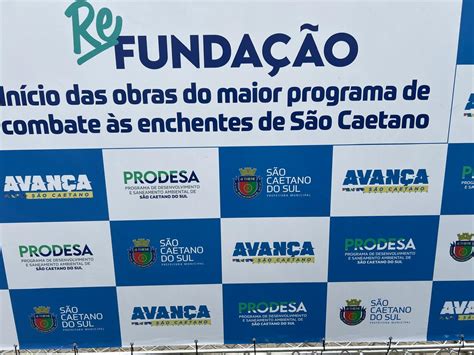 São Caetano Prefeitura inicia obras do ReFundação maior programa de