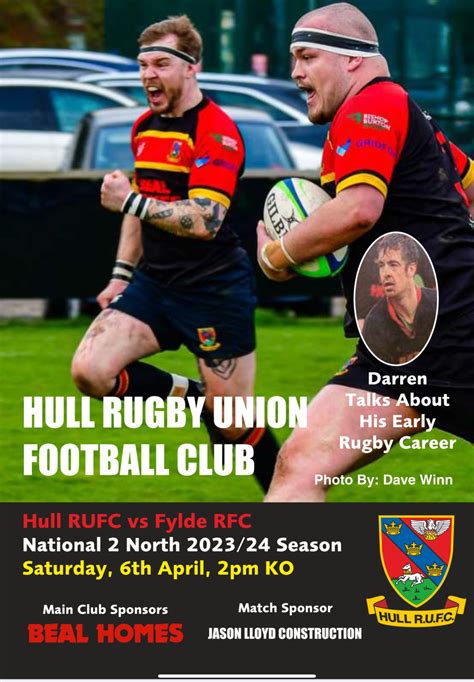 Digital Match Day Programme: Hull RUFC vs Fylde – HULL RUGBY UNION FOOTBALL CLUB