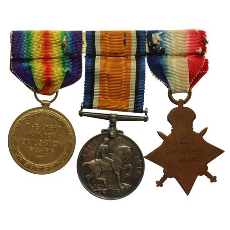 Ww Star Medal Trio With Original Documents And Photo Pte J