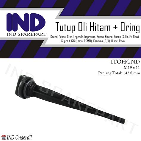 Tutup Penutup Colokan Oli Mesin Atas Set Seal Oring Karet Hitam Karisma