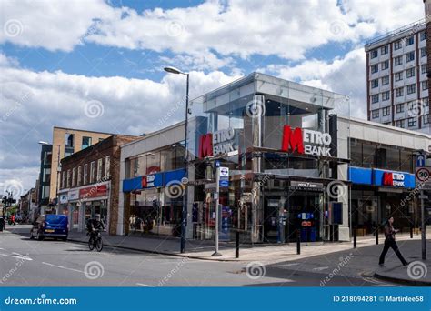 Metro Bank Sign On Exterior Of The Watford Branch Metro Bank Plc Is A