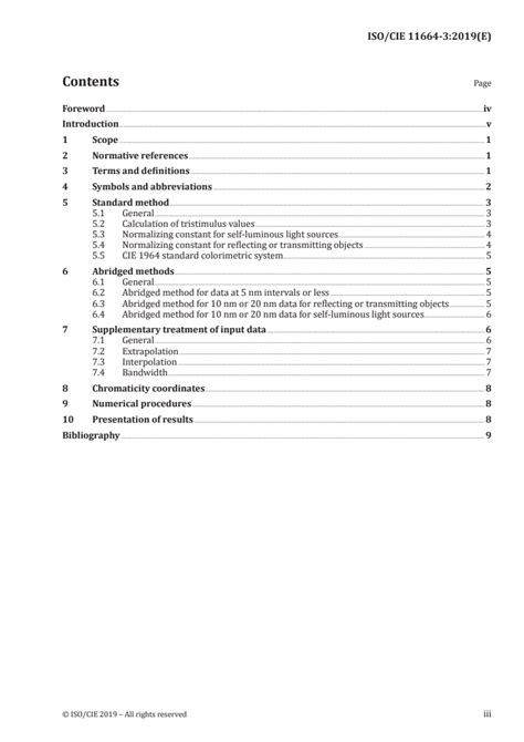 Iso Cie Colorimetry Part Cie Tristimulus Values