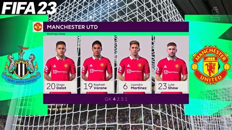 Fifa 23 Newcastle United Vs Manchester United Match English Premier