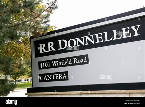 A Logo Sign Outside Of A Facility Occupied By Rr Donnelley In