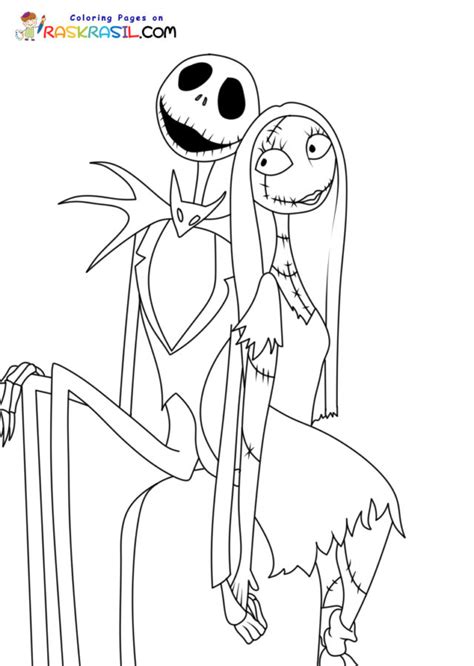 Jack And Sally Coloring Pages