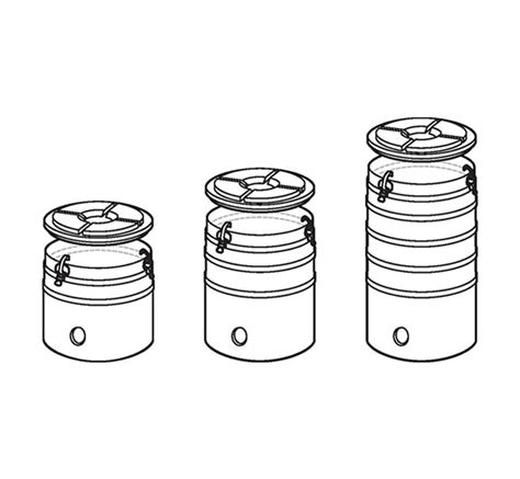 HyPerforma Mixtainer Hardware Conical Drum 50L