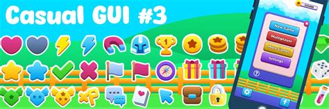 Casual Gui For Mobile Games By Renderman