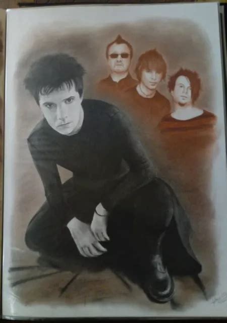 Dessin Au Fusain Et La Sanguine Indochine Nicola Sirkis Dessin A