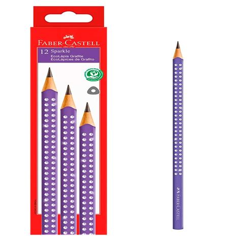 LÁPIS FABER CASTELL SPARKLE LILÁS C 12