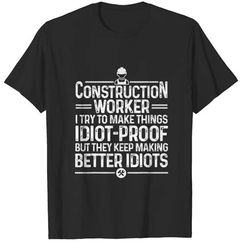 Funny Construction Design For Men Dad Construction T Shirt Sold By