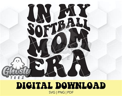 Softball Mom Era Svg Png Pdf Softball Mama Shirt Digital Etsy