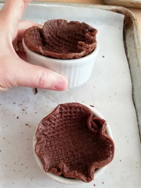 A Chocolate Waffle Cone Recipe Or Make Bowls Baking Sense®