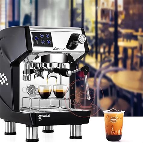 Ready Stock Gemilai CRM3200D Semi Automatic Coffee Machine Espresso