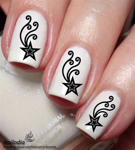 Shooting Star Nail Art Decal Sticker - Nailodia