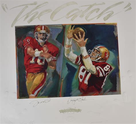 Lot Detail Joe Montana Dwight Clark Dual Signed Limited Edition