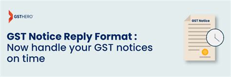 Gst Notice Reply Format Handle Every Gst Notice From Gst Department