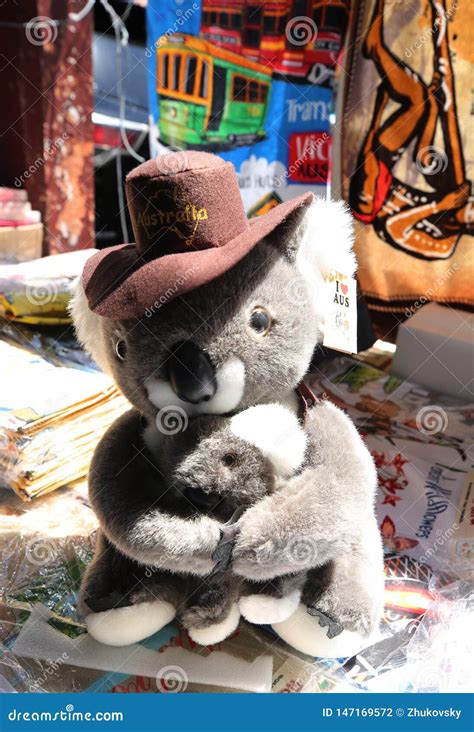 Australian Souvenirs On Display At The Queen Victoria Market In