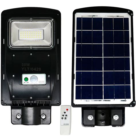 Solar Lumin Ria P Blica Poste Rua Led W Sensor Controle Cor De