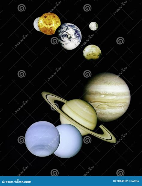 Planets in outer space. stock photo. Image of color, mercury - 2044962