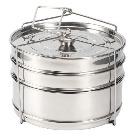 Buy Stackable Steamer Insert Pans Tier Stainless Steel Food Steamer