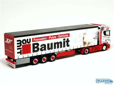 Herpa Tlp Baumit Scania Cs Hd Curtain Tarpaulin Semitrailer