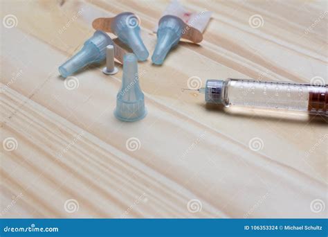 Diabetic pen with needles stock photo. Image of dose - 106353324