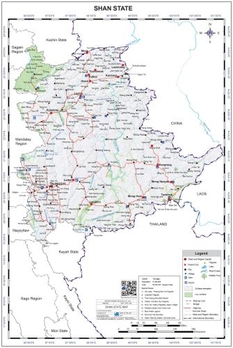 Shan State Map Hard Copy – Yangon Map, Myanmar Map Soft Copy-Hard Copy များဝယ်ယူနိူင်ပါပြီ…